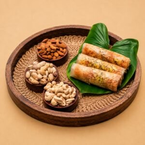 Premium Jaggery Dry Fruits Putharekulu by sweet duet from hyderabad